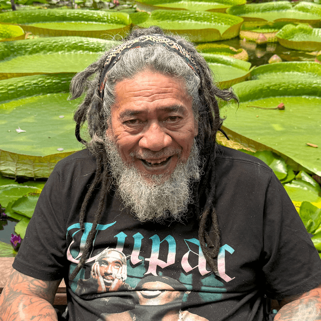 Senior man smiling