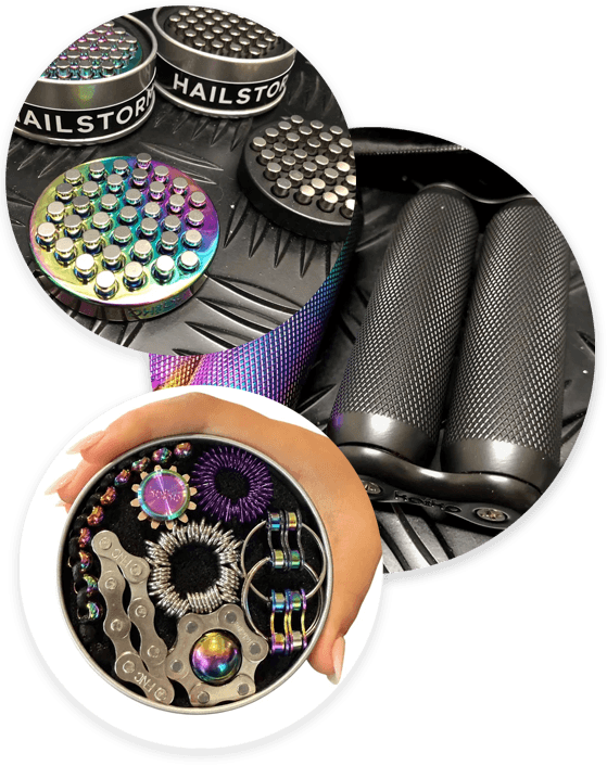 A range of Kaiko fidget spinners